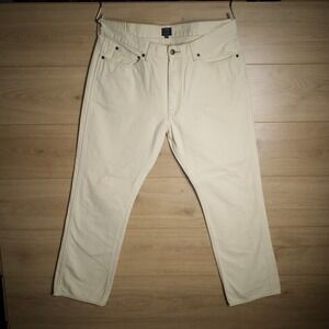 J Crew The Sutton Pants Mens 36x30 Khaki Straight Leg Cotton Casual Chinos